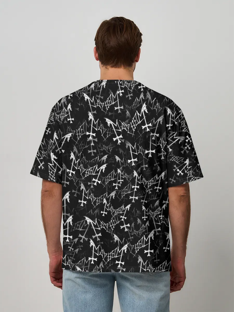 Мужская футболка оверсайз / Mayhem