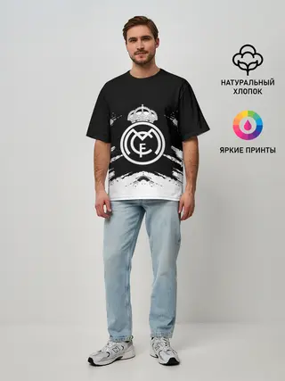 Мужская футболка оверсайз / REAL MADRID