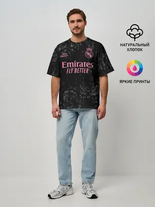 Мужская футболка оверсайз / REAL MADRID, резервная 20/21