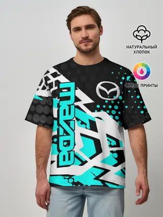 Мужская футболка оверсайз / Mazda