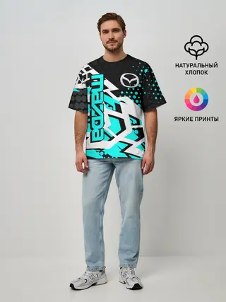 Мужская футболка оверсайз / Mazda
