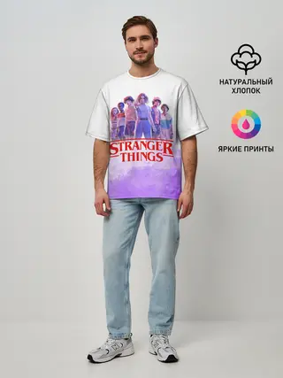 Мужская футболка оверсайз / ОЧЕНЬ СТРАННЫЕ ДЕЛА