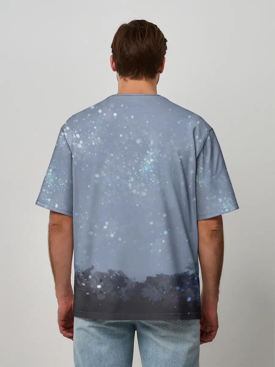 Мужская футболка оверсайз / Dark knight