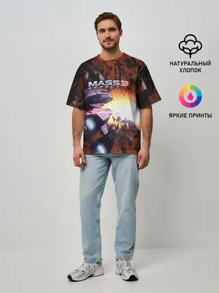 Мужская футболка оверсайз / MASS EFFECT