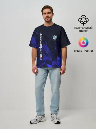 Мужская футболка оверсайз / BMW