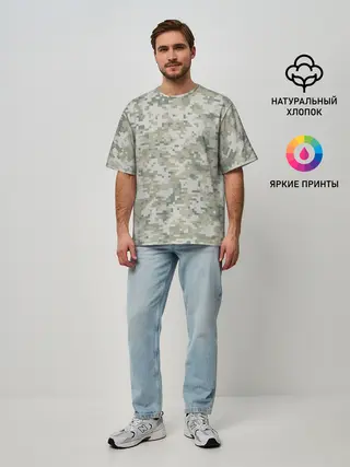 Мужская футболка оверсайз / КАМУФЛЯЖ