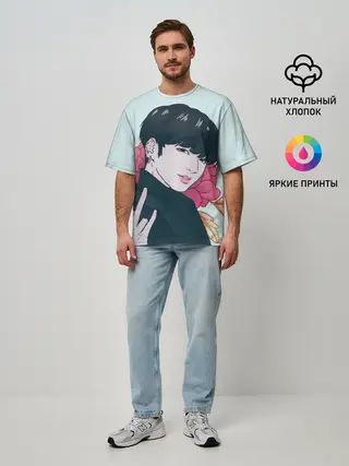 Мужская футболка оверсайз / Мин Юнги