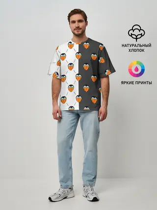 Мужская футболка оверсайз / FC VALENCIA / ФК ВАЛЕНСИЯ