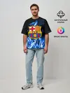 Мужская футболка оверсайз / BARCELONA
