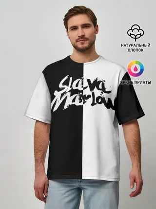 Мужская футболка оверсайз / SLAVA MARLOW