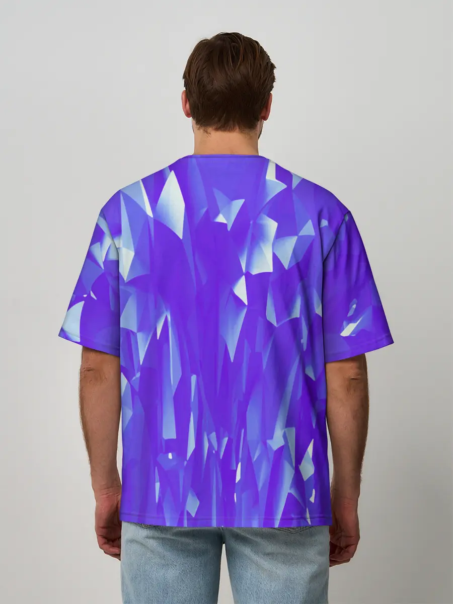 Мужская футболка оверсайз / Абстракция