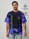 Мужская футболка оверсайз / MERCEDES