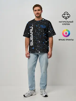 Мужская футболка оверсайз / SUBARU / Субару