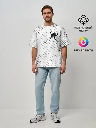 Мужская футболка оверсайз / ЪУЪ СЪУКА