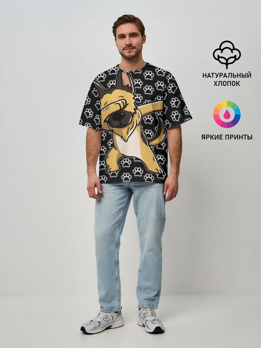 Мужская футболка оверсайз / DAB DOG