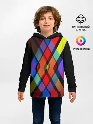 Детское худи / Симметрия красок