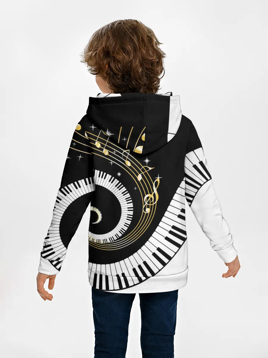 Детское худи / МУЗЫКАЛЬНЫЙ УЗОР