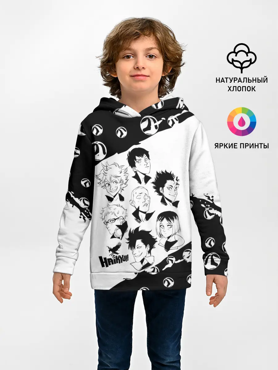 Детское худи / ВОЛЕЙБОЛ!! семь персонажей