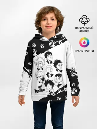 Детское худи / ВОЛЕЙБОЛ!! семь персонажей