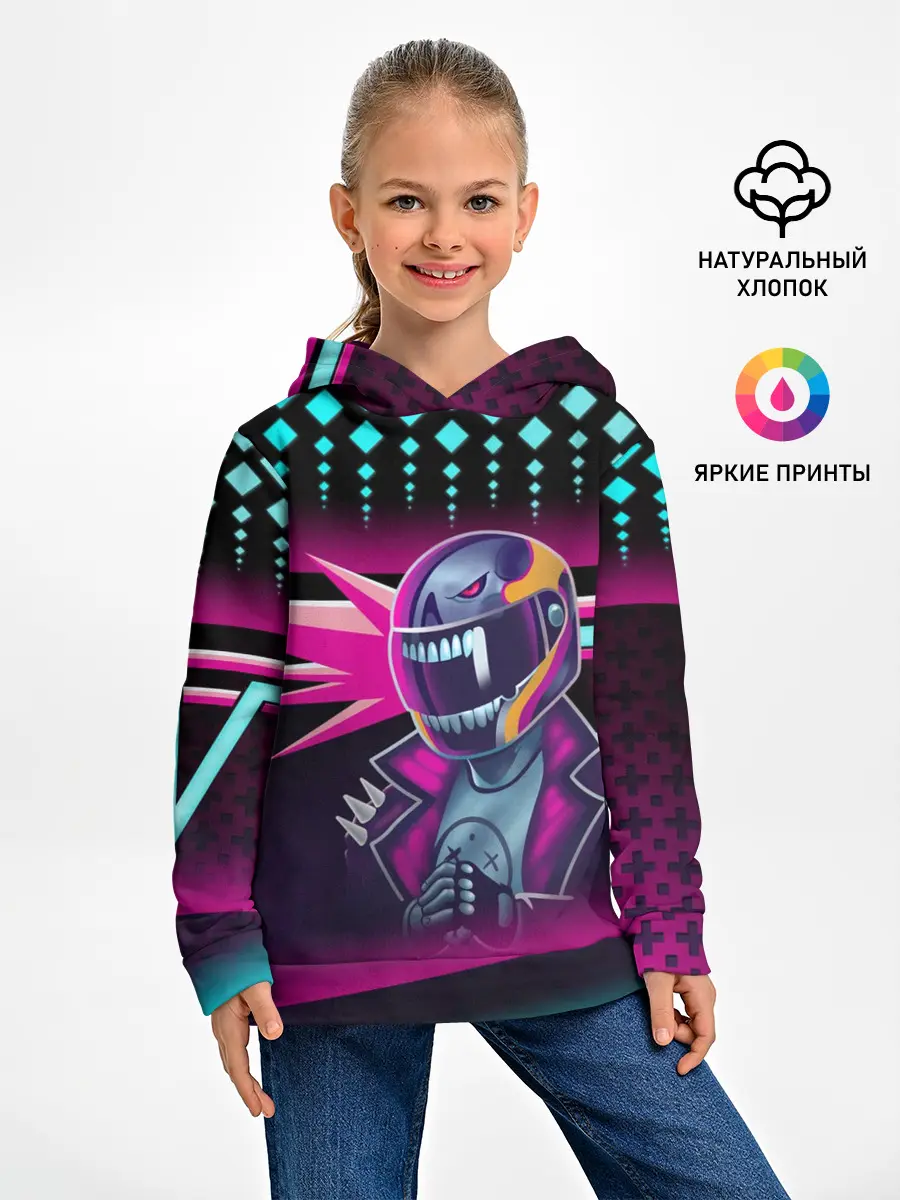 Детское худи / НЕОНОВЫЙ ГОНЩИК