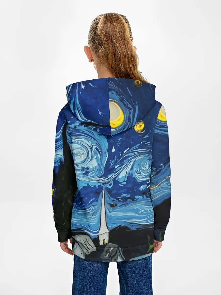 Детское худи / ЗВЁЗДНАЯ НОЧЬ ВАНГОГ