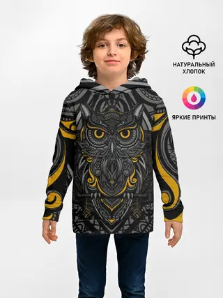 Детское худи / Рисунок сова