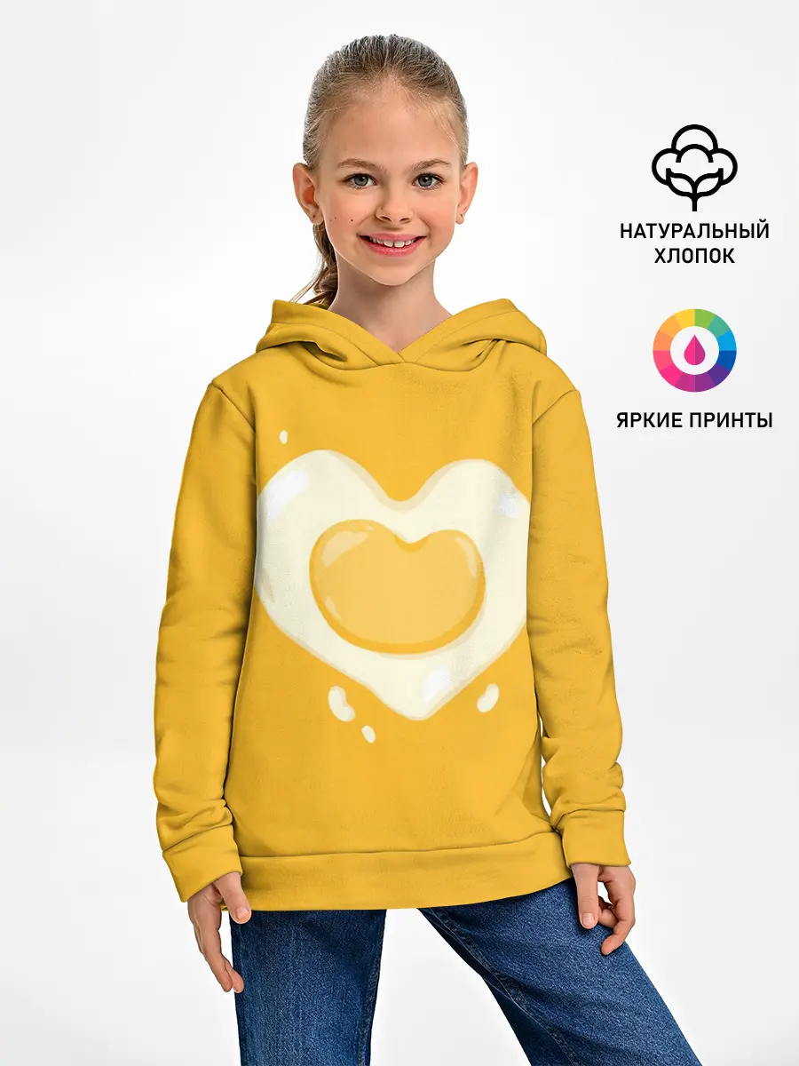 Детское худи / Яичница Сердечко