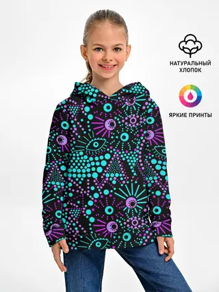 Детское худи / Яркий абстрактный узор