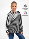 Детское худи / Полосатый комбинированный узор