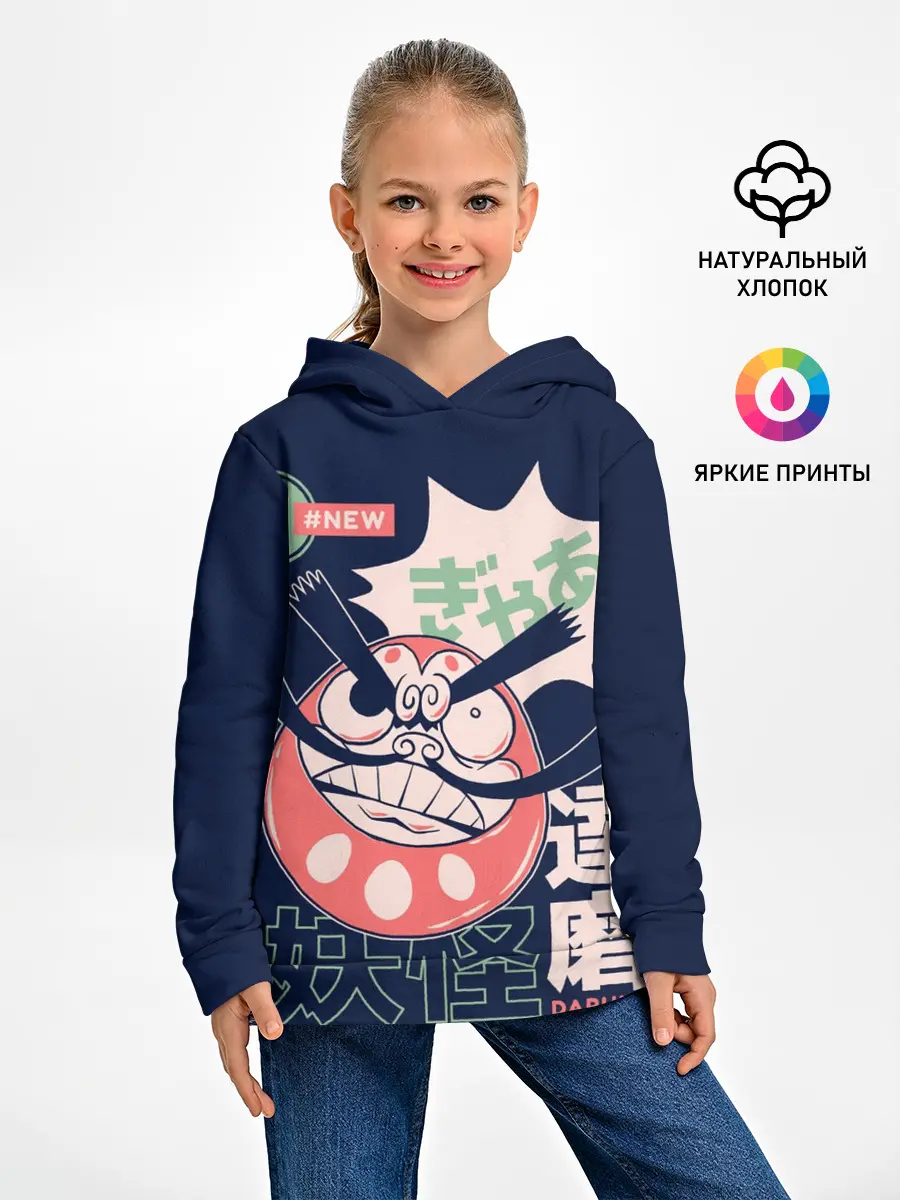 Детское худи / Anime Daruma Demon Yokai
