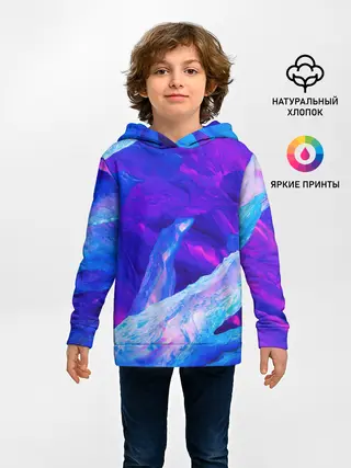 Детское худи / ЛЕДЯНОЙ НЕОН