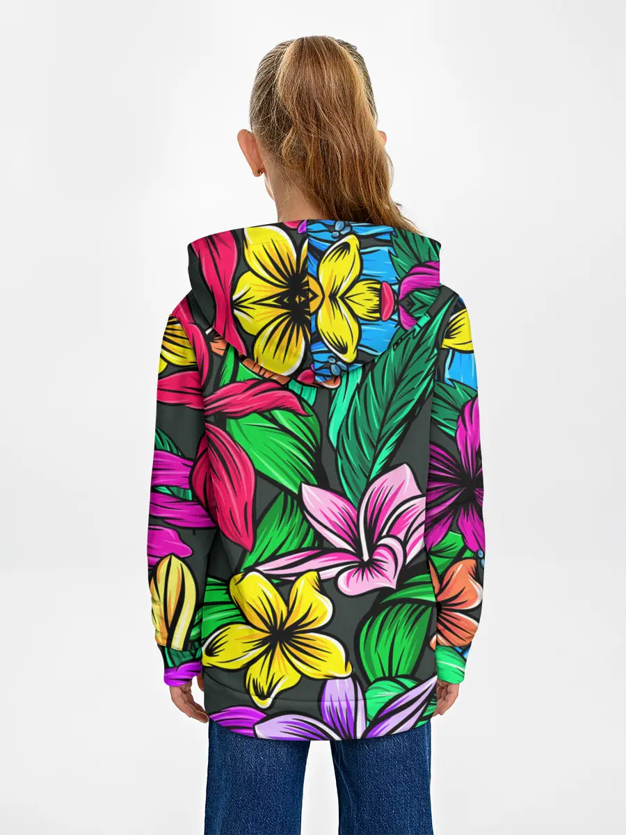 Детское худи / Цветочный фон | Пляжная