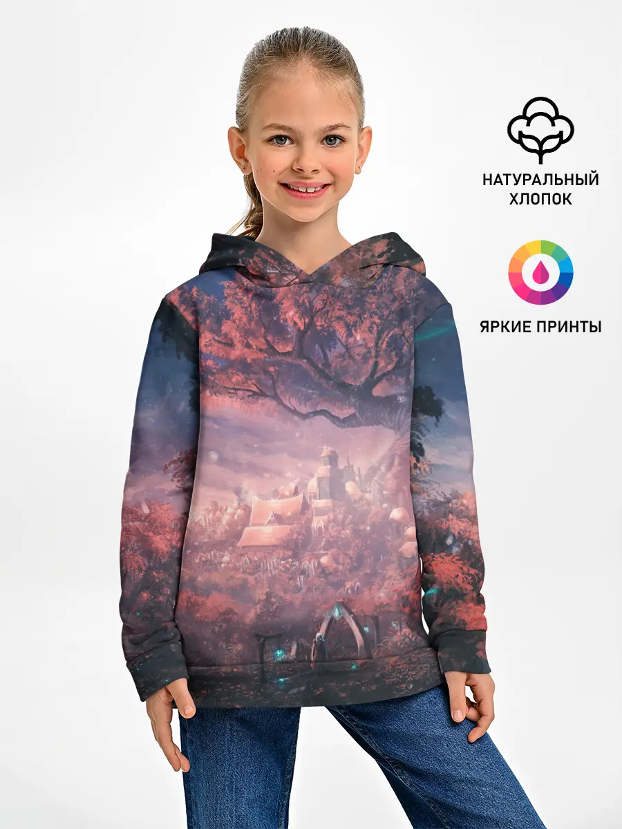 Детское худи / Anime art tree