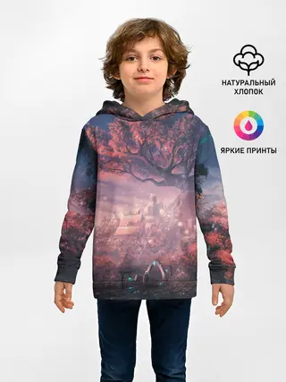 Детское худи / Anime art tree