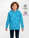 Детское худи / Неоновые синие узоры