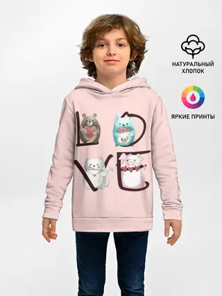 Детское худи / LOVE зверушки