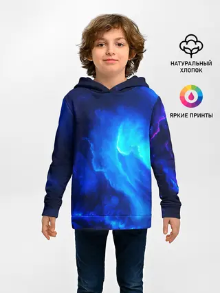 Детское худи / СИНИЙ КОСМОС