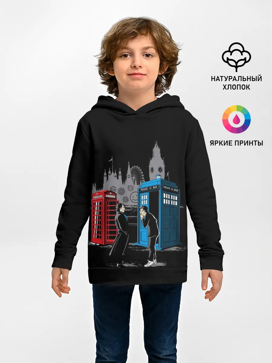 Детское худи / Шерлок х Доктор