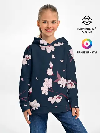 Детское худи / Веточки сакуры