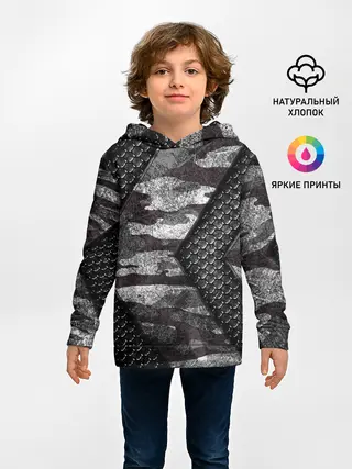 Детское худи / Камуфляжная 3D броня