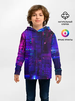 Детское худи / NEON CUBES
