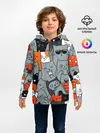 Детское худи / Разноцветные коты