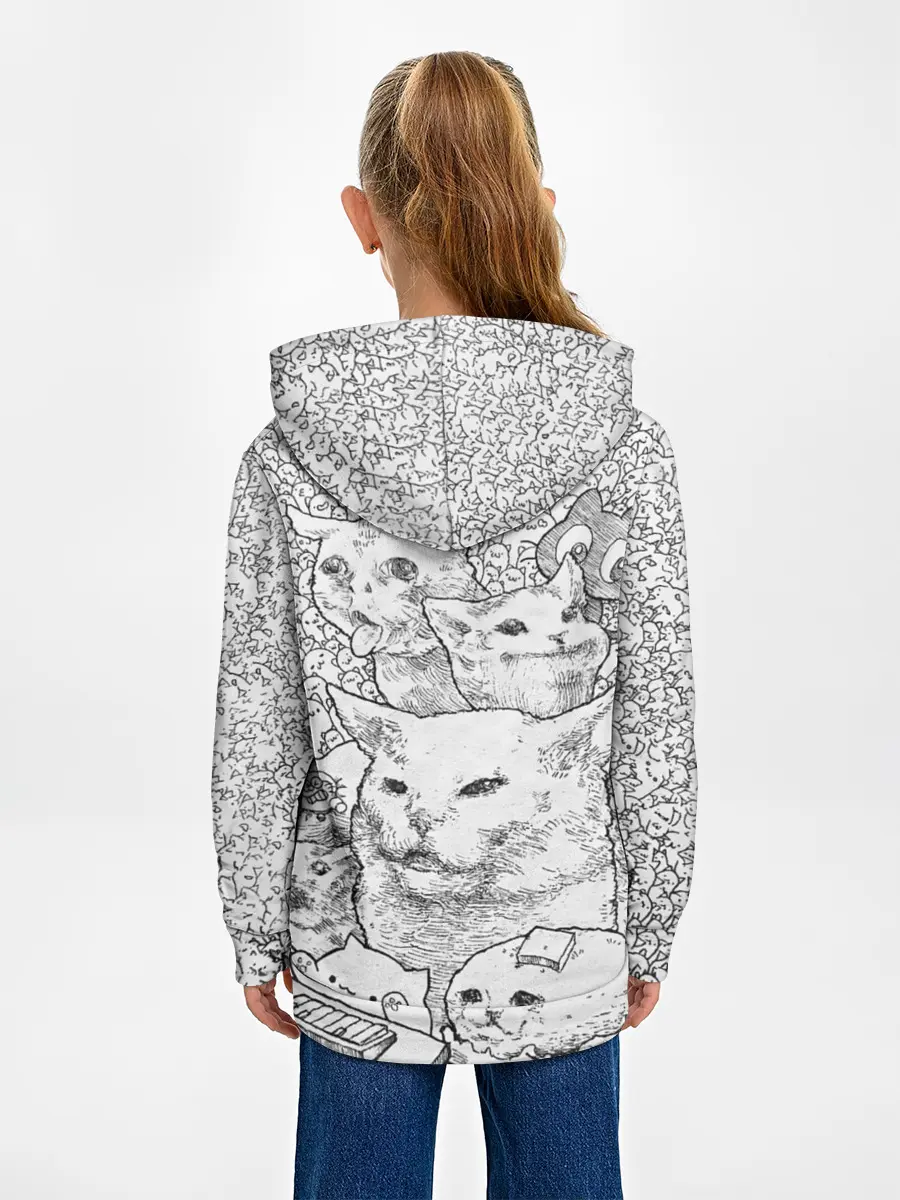 Детское худи / Коты мемы кошки