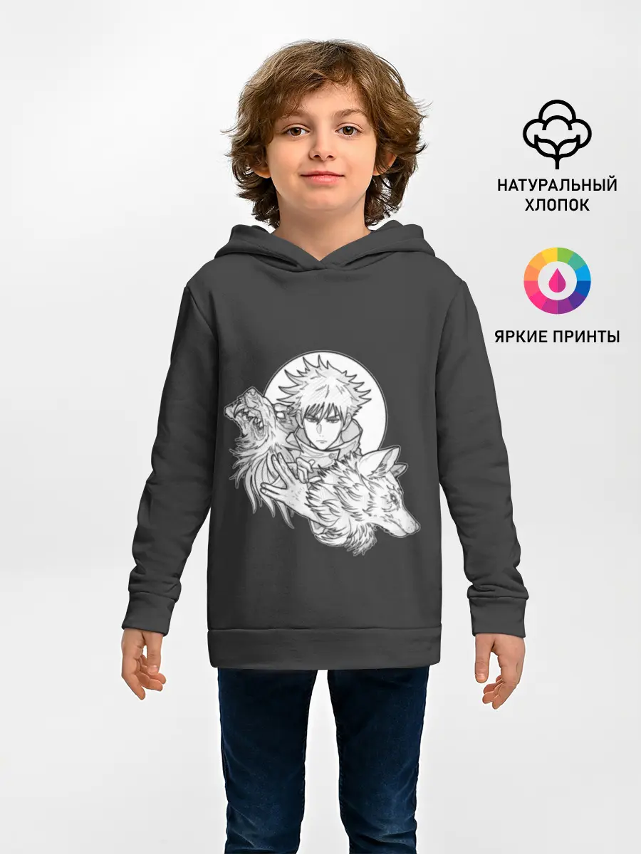 Детское худи / Megumi с волком