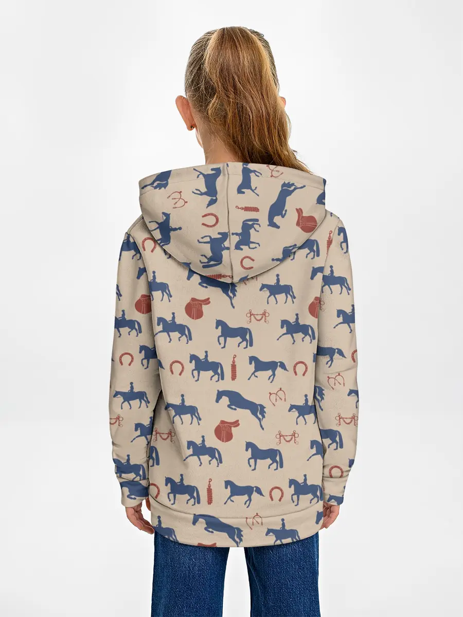 Детское худи / кони