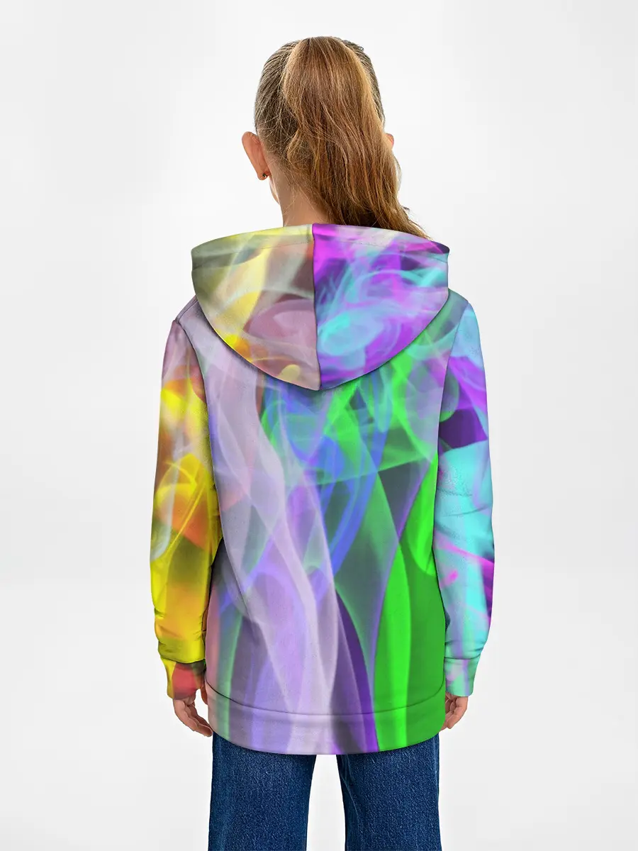 Детское худи / ДЫМ ЦВЕТНОЙ / ОГОНЬ