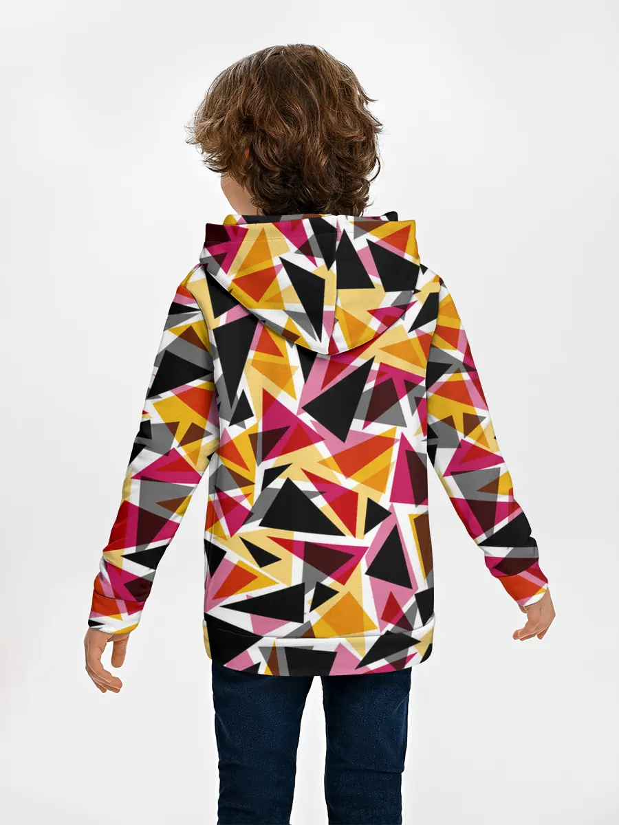 Детское худи / Разноцветные треугольники