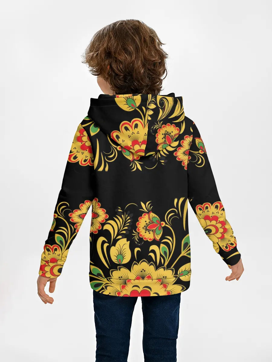 Детское худи / Степан, роспись под хохлому