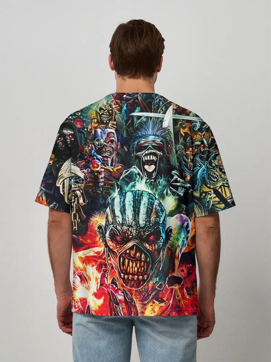 Мужская футболка оверсайз / Iron Maiden