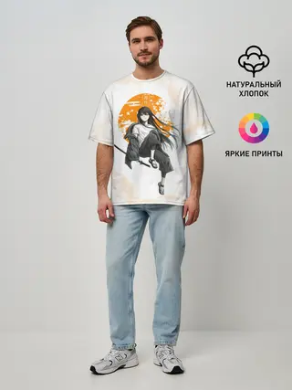 Мужская футболка оверсайз / Муичиро Токито Kimetsu no Yaiba